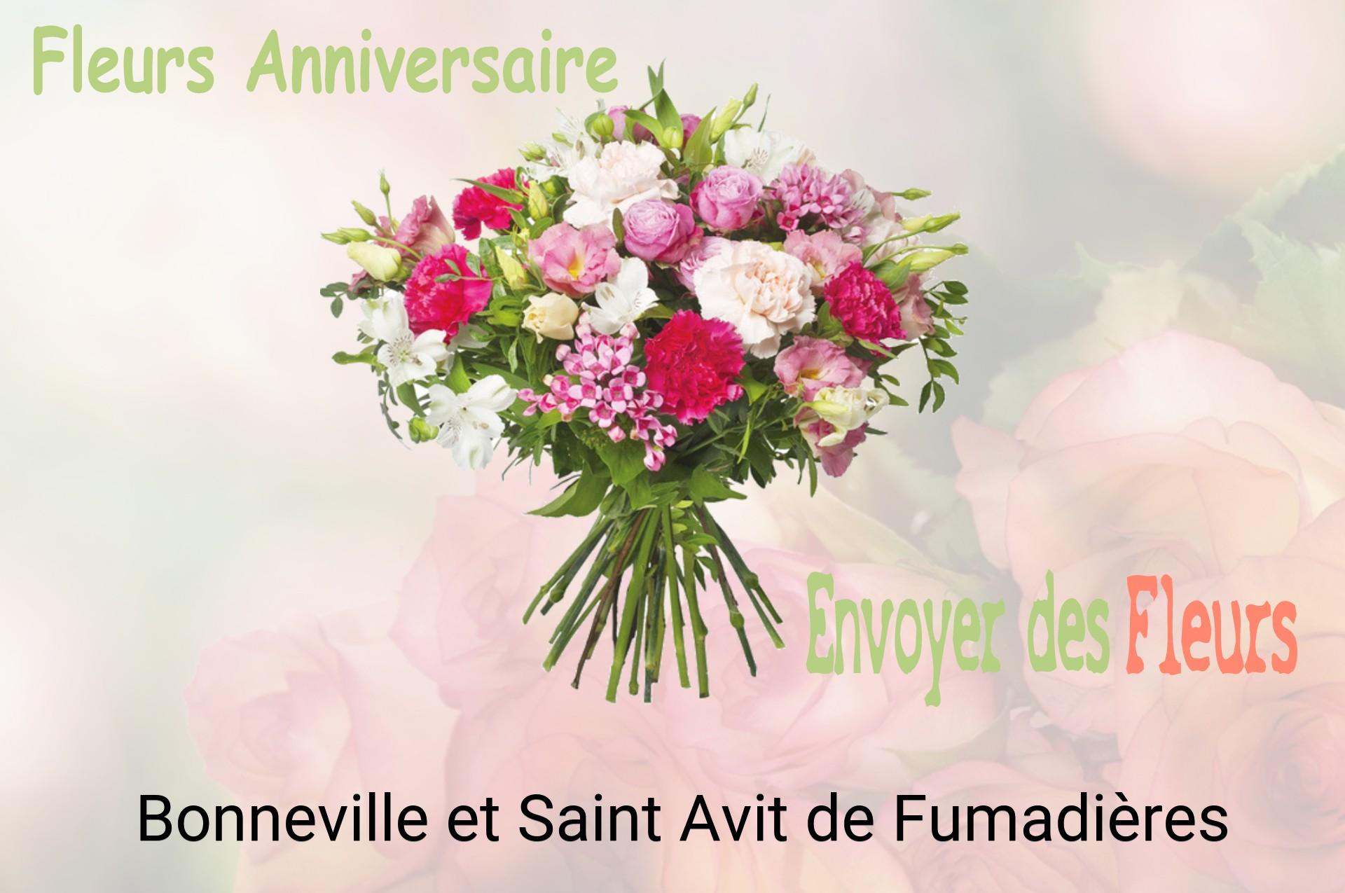 Bouquet de fleurs d’anniversaire livré à Bonneville-et-Saint-Avit-de-Fumadières