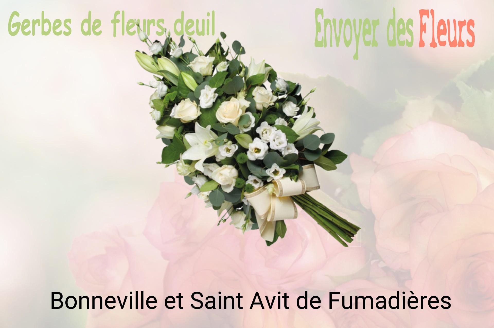 Gerbe de fleurs de deuil livrée à Bonneville-et-Saint-Avit-de-Fumadières