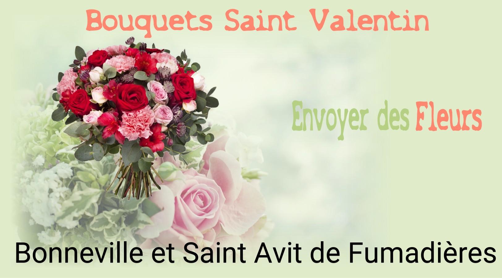 Roses de Saint-Valentin livrées à Bonneville-et-Saint-Avit-de-Fumadières